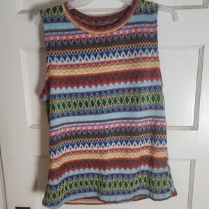 SHEIN Multicolor Patterned Tank Top